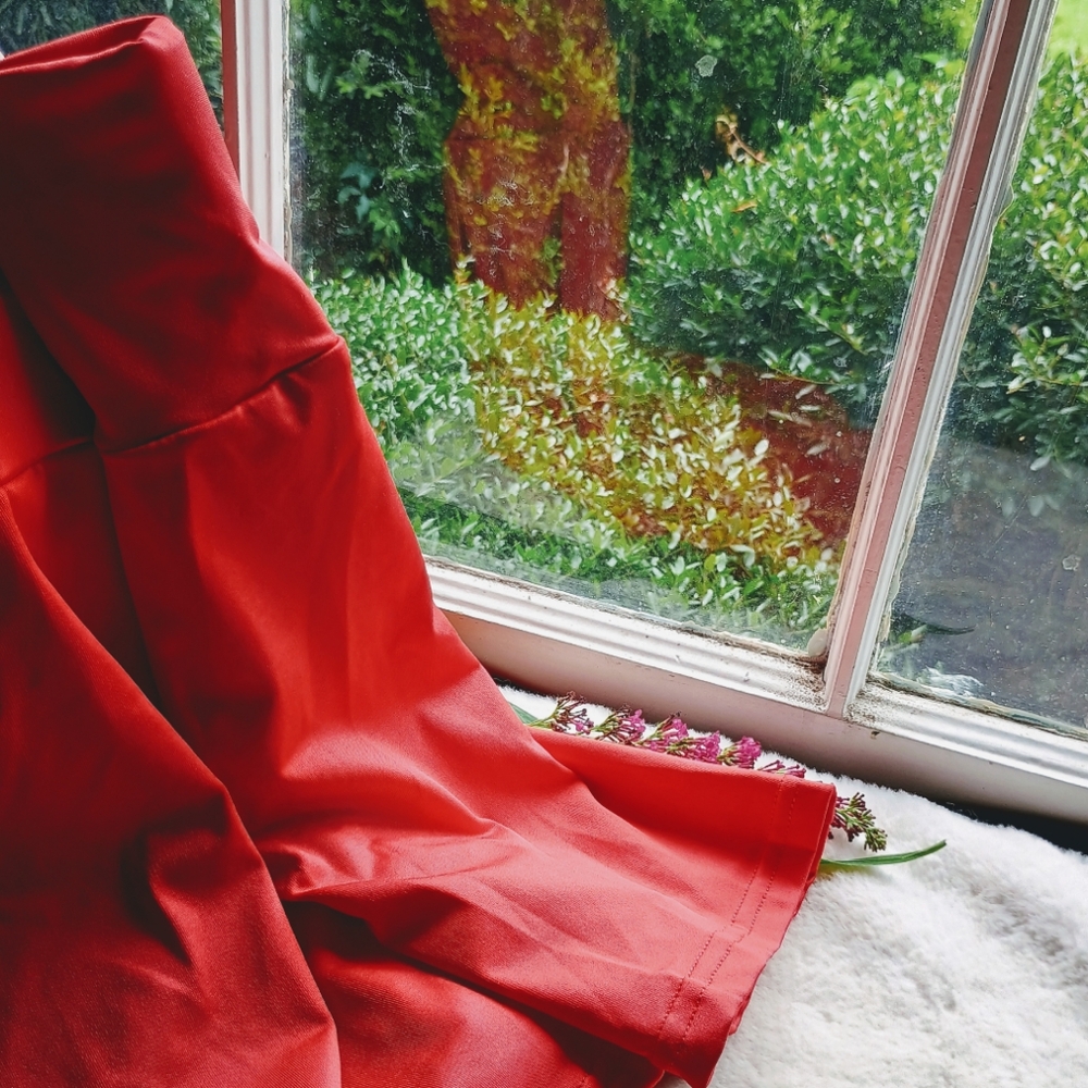 Pretty RED Pleated A-Line Skorts for Casual Wear, Sz XL, Sporty, Comfortable